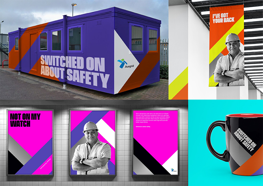 Ausgrid Brand Safety Campaign: Posters, Mug and Office