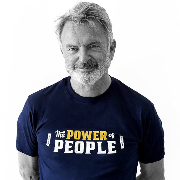 Sam Neill in the Power of People Spirit of Us Tee