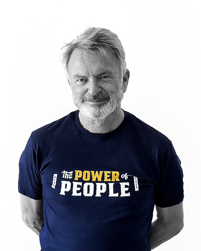 Sam Neill in the Power of People Spirit of Us Tee